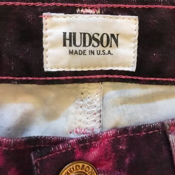 NEW Hudson Nico Pink Galaxy Super Skinny Corduroy Pants 25 - Picture 7 of 10